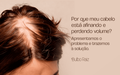 Por que meu cabelo está afinando e perdendo volume?
